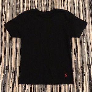 Ralph Lauren black tee boys sz M